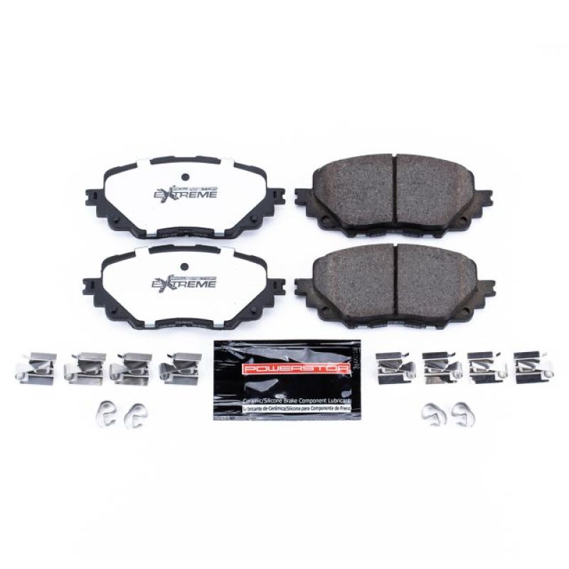 Power Stop 17-19 Fiat 124 Spider Front Z26 Extreme Street Brake Pads w/Hardware Brake Pads - Performance PowerStop