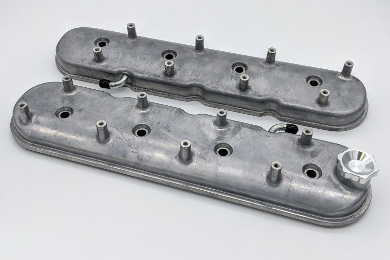 Granatelli 96-22 GM LS Standard Valve Cover w/Angled Coil Mount - Cast Finish (Pair) Valve Covers Granatelli Motor Sports