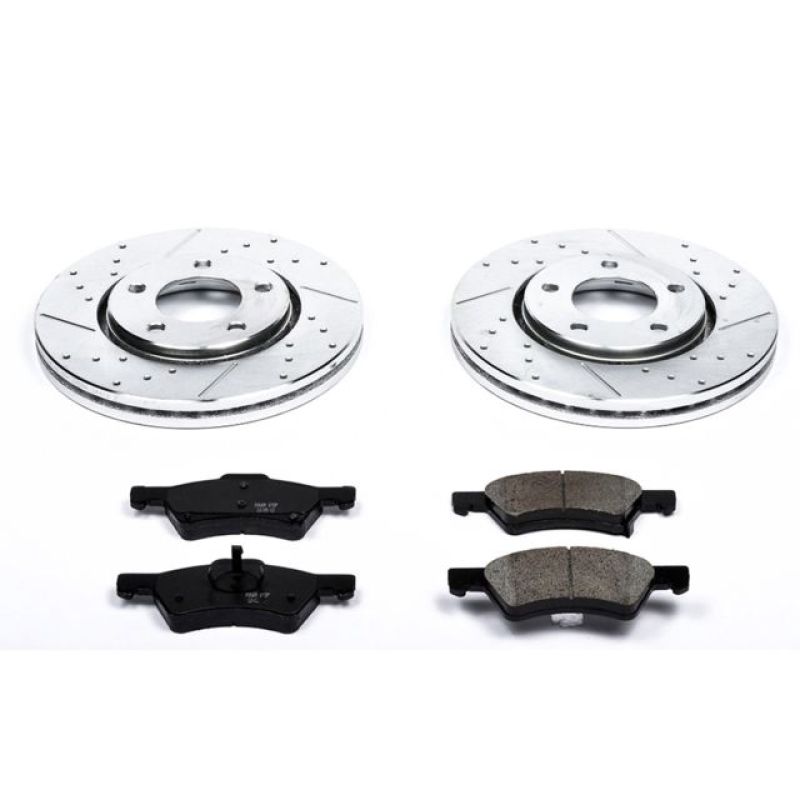 Power Stop 03-04 Dodge Caravan Front Z23 Evolution Sport Brake Kit Brake Kits - Performance D&S PowerStop
