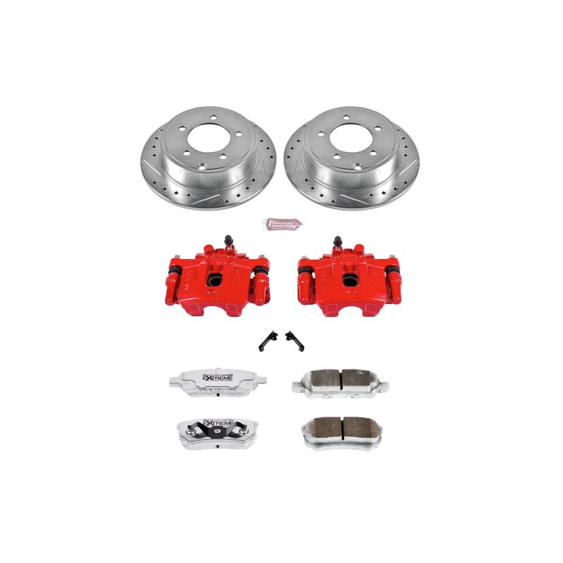 Power Stop 11-14 Chrysler 200 Rear Z26 Street Warrior Brake Kit w/Calipers Brake Kits - Performance D&S PowerStop