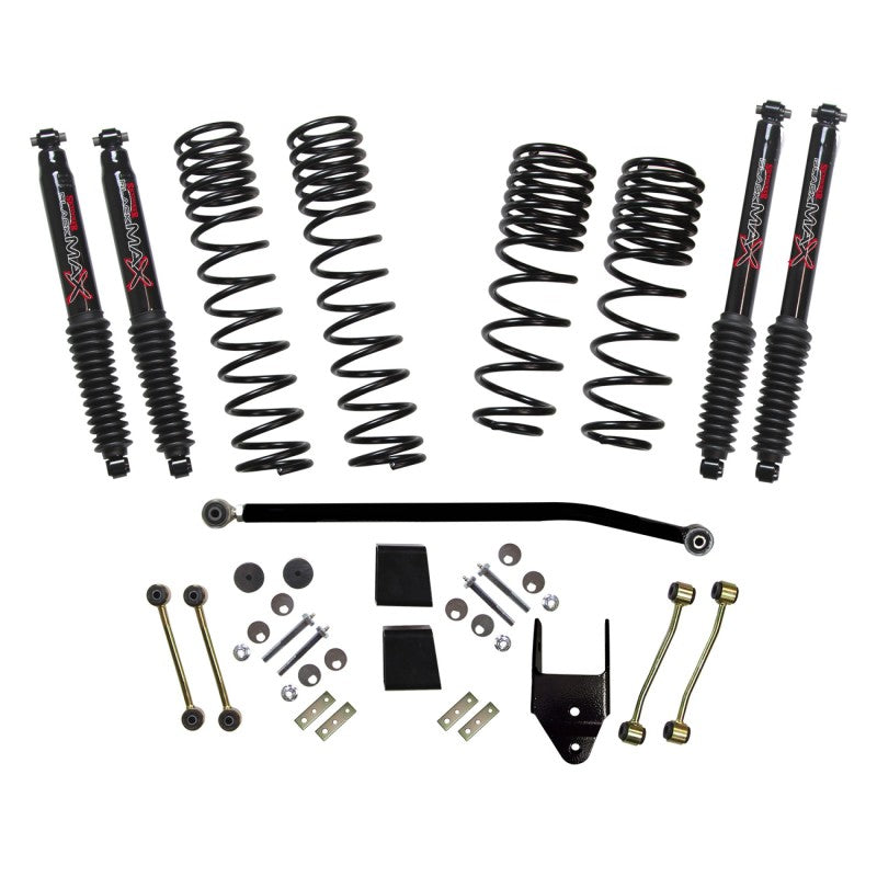 Skyjacker 2020 Jeep JL 4WD Rub Diesel 3.5-4in Dual Rate Long Trvl Sus Lift Kit w/Blk Max Shocks Lift Kits Skyjacker