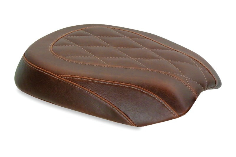 Mustang 06-17 Harley Softail Wide Tire (200mm)Wide Tripper Passenger Seat - Distressed Brown Passenger Motorcycle Seats Mustang Motorcycle