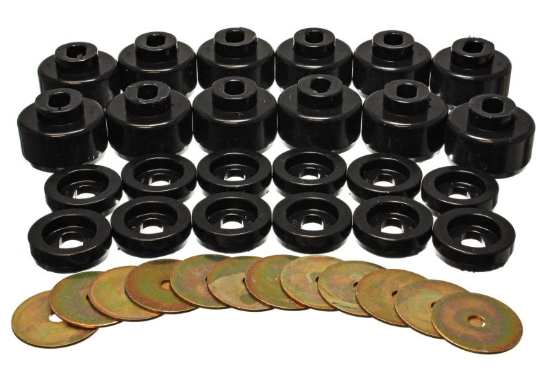 Energy Suspension Body Mount Set - Black Bushing Kits Energy Suspension