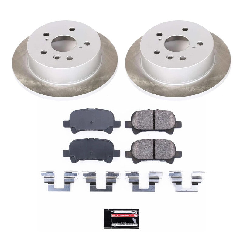 Power Stop 04-08 Toyota Solara Rear Semi-Coated Rotor Kit Brake Kits - Performance Blank PowerStop