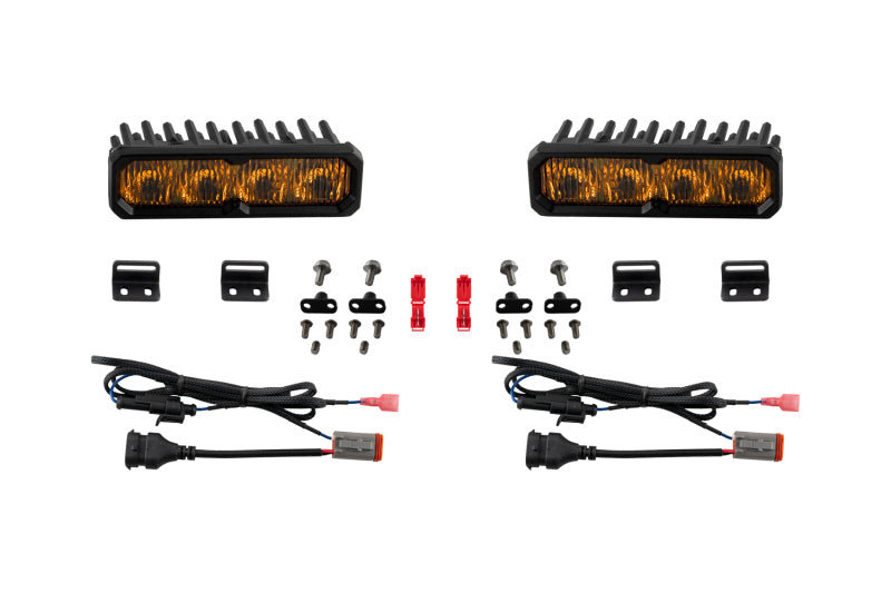 Diode Dynamics 2022-2026 Toyota Tundra Fog SS6 Sport LED Kit White 6000K Light Bars & Cubes Diode Dynamics