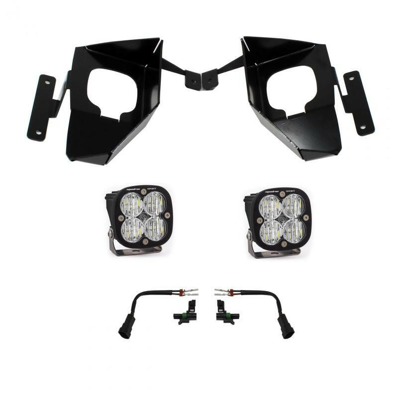 Baja Designs 16-18 Silverado Squadron Sport Fog Pocket Kit W/C - Amber Fog Lights Baja Designs