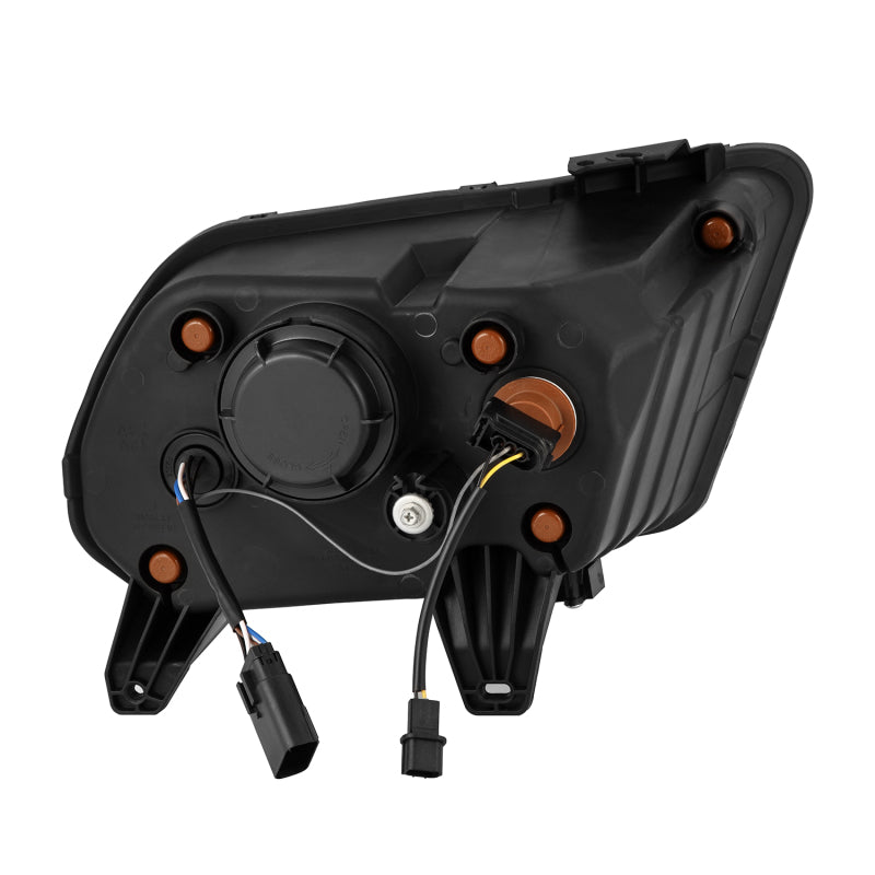 AlphaRex 13-14 Ford Mustang NOVA LED Proj Headlights Alpha-Blk w/Actv Light & Seq.Sig / SB DRL Headlights AlphaRex