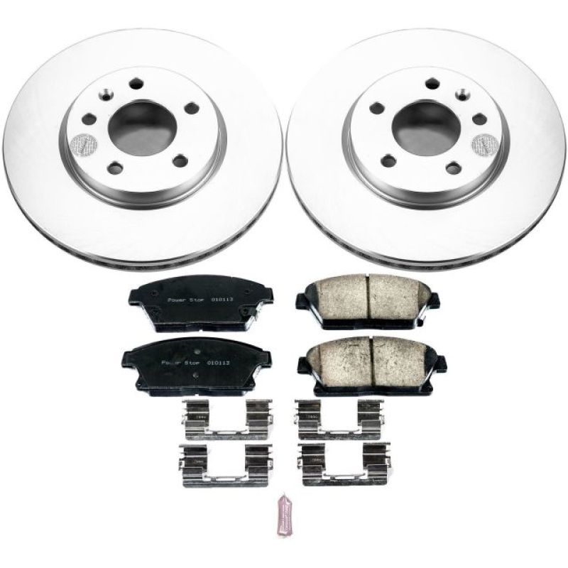 Power Stop 12-17 Buick Verano Front Z17 Evolution Geomet Coated Brake Kit Brake Kits - Performance Blank PowerStop