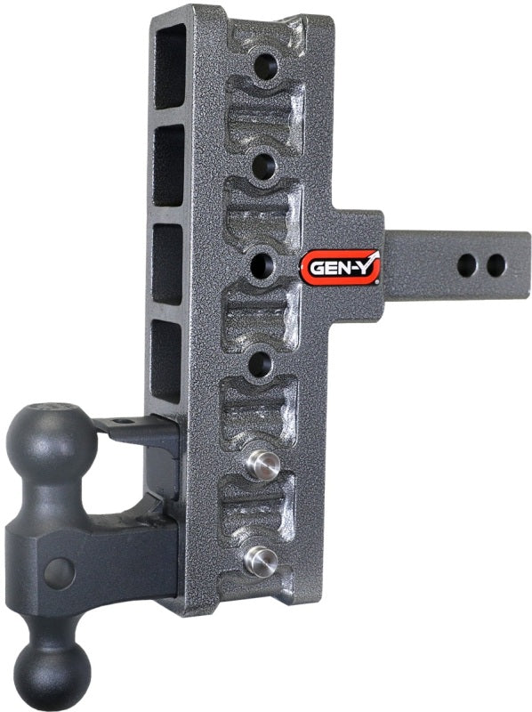 Gen-Y Mega Duty 2in Shank 7.5in Offset Drop 16K Hitch w/GH-051 Dual-Ball/GH-032 Pintle Lock Hitch Receivers GEN-Y Hitch