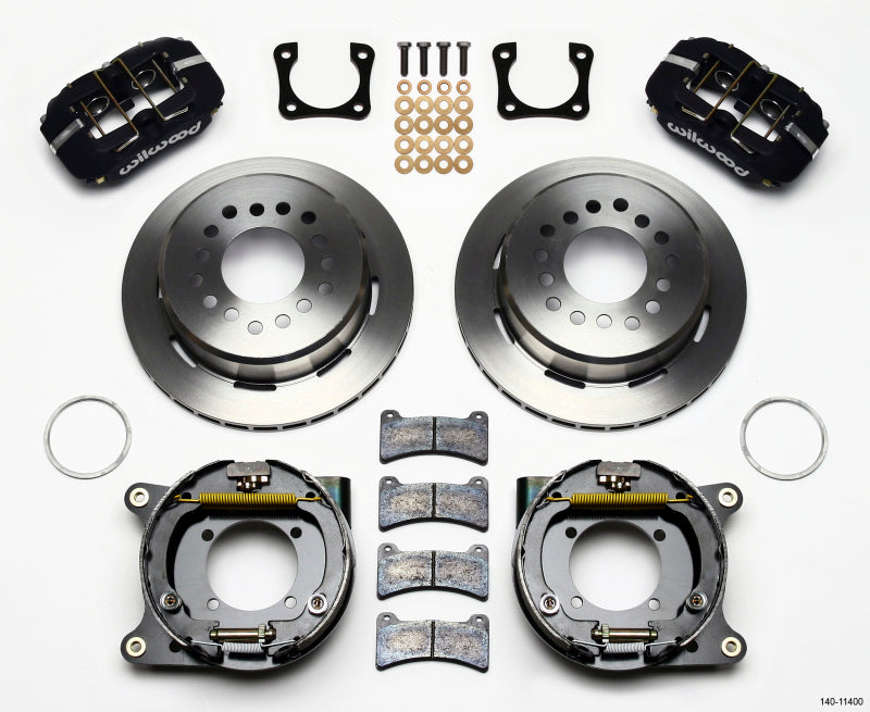Wilwood Dynapro Low-Profile 11.00in P-Brake Kit Chevy 12 Bolt Spcl 2.81in Off Stag Mount Big Brake Kits Wilwood