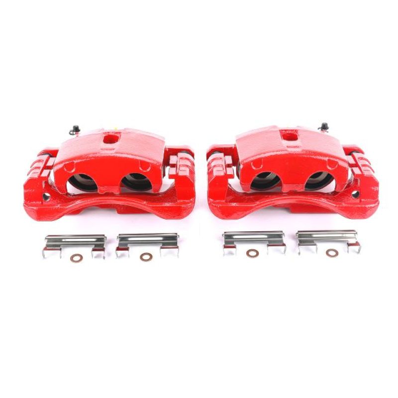 Power Stop 02-06 Cadillac Escalade Front or Rear Red Calipers w/Brackets - Pair Brake Calipers - Perf PowerStop