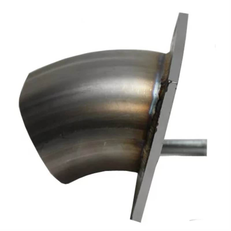 Granatelli 3.0in 45 Deg Angle True Oval Turn Down Exhaust Adapters Granatelli Motor Sports