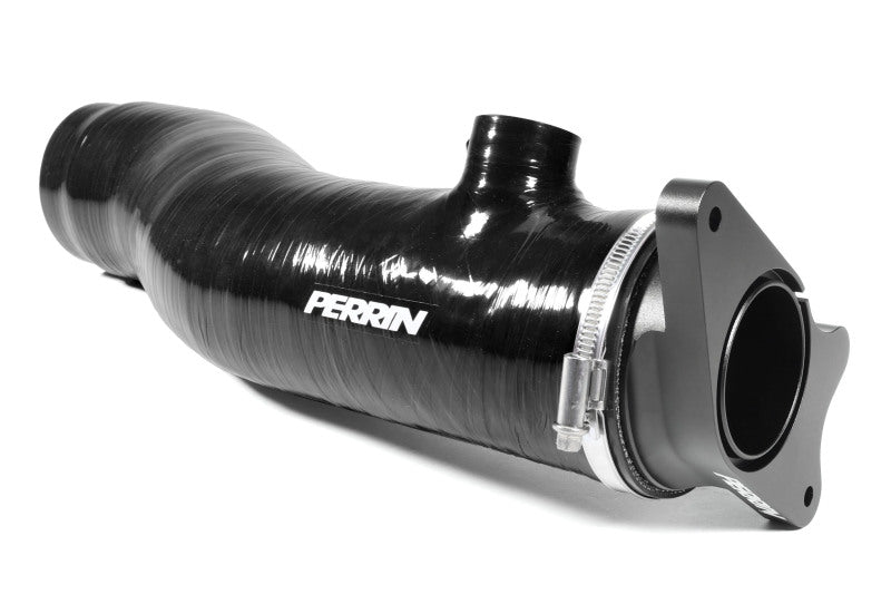 PERRIN 22-24 Subaru WRX / 20-25 LGT & OBXT Turbo Inlet Hose w/Turbo Adapter Flange (Long) - Black Hoses Perrin Performance