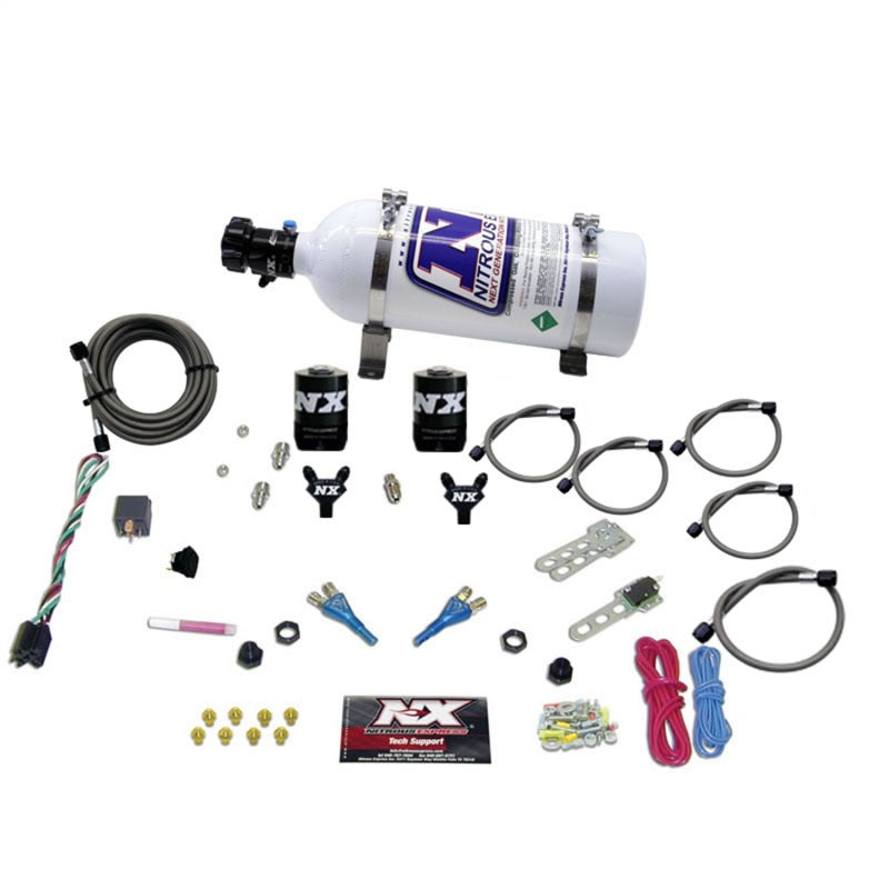 Nitrous Express Ford EFI Dual Nozzle Nitrous Kit (100-300HP) w/5lb Bottle Nitrous Systems Nitrous Express