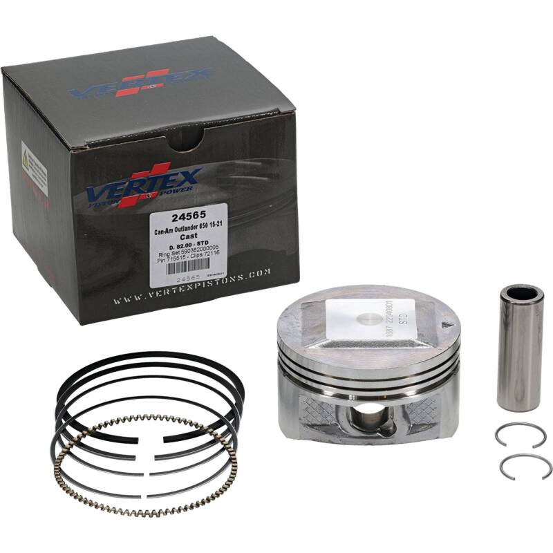 Vertex Piston 04-05 Can-Am Outlander 330 2x4 330cc Cast Replica Piston Kit Piston Sets - Powersports Vertex Pistons