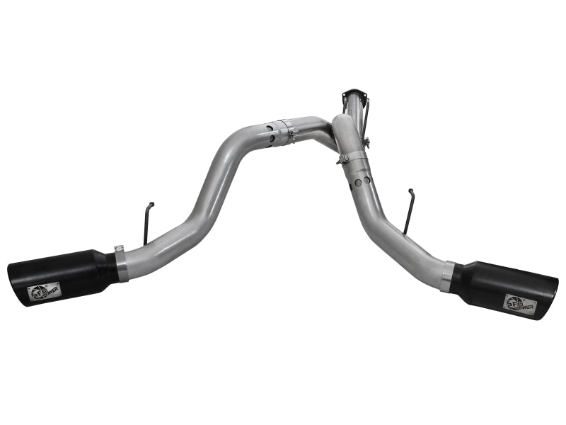 aFe Large Bore-HD DPF-Back Exhaust System Ford Diesel Trucks 11-14 V8-6.7L (td) DPF Back aFe