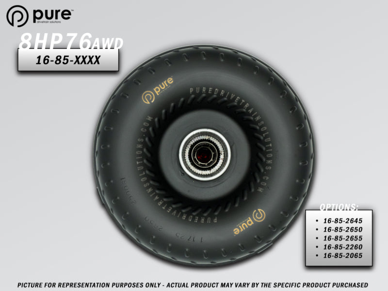 Pure Drivetrain 8HP76 High Performance Billet Race Torque Converter - 26/50 Stator - AWD Torque Converters Pure Drivetrain Solutions