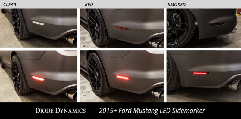 Diode Dynamics 15-21 EU/AU Ford Mustang LED Sidemarkers Clear (Pair) Light Accessories and Wiring Diode Dynamics
