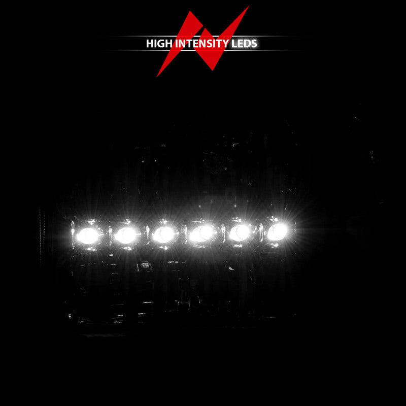 ANZO 2000-2004 Ford Excursion Crystal Headlights Chrome w/ LED 1pc Headlights ANZO