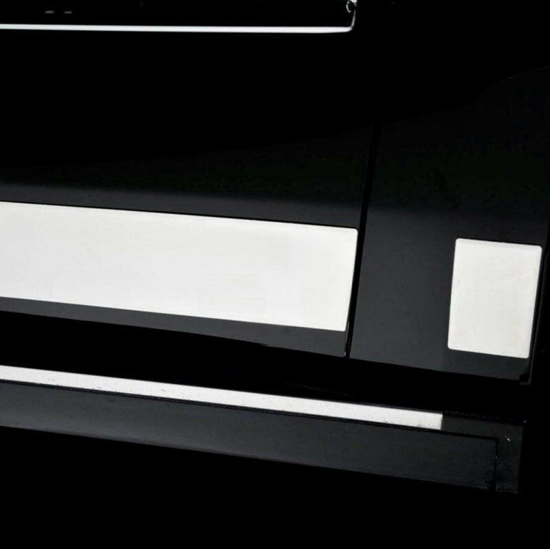 Putco 07-13 Chevy Silv Crew Cab 5.5 Box - 6in Wide - 12pcs Pro Stainless Steel Rocker Panels Body Armor & Rock Rails Putco