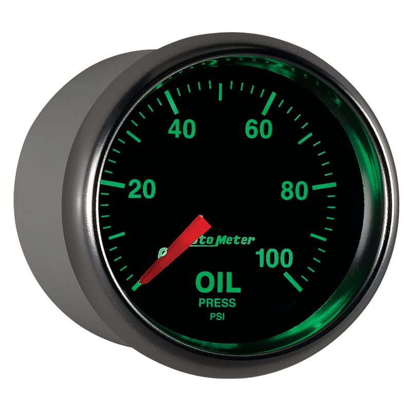 Autometer GS Series 2-1/16in Oil Pressure Gauge 100PSI Electric Full Sweep Gauges AutoMeter