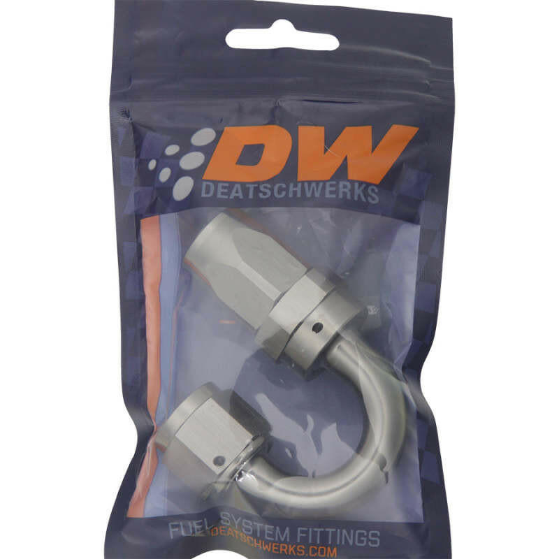 DeatschWerks 8AN Female Swivel 180-Degree Hose End CPE Fittings DeatschWerks
