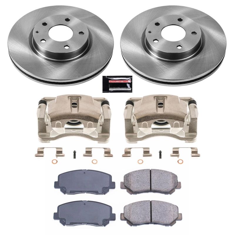 Power Stop 13-15 Mazda CX-5 Front Autospecialty Brake Kit w/Calipers Brake Kits - OE PowerStop