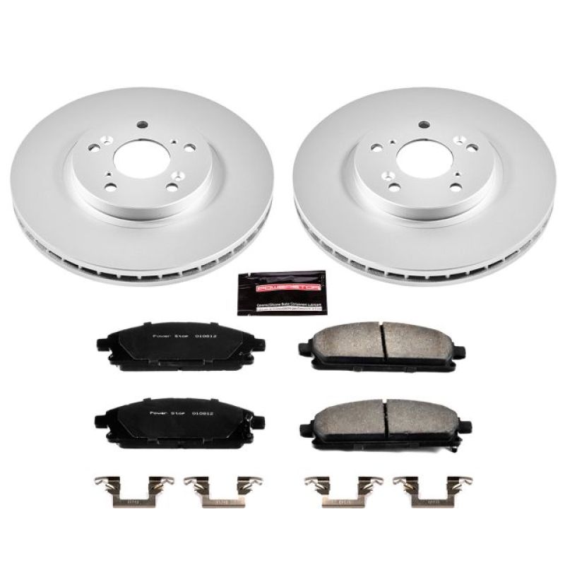 Power Stop 03-06 Acura MDX Front Z17 Evolution Geomet Coated Brake Kit Brake Kits - Performance Blank PowerStop