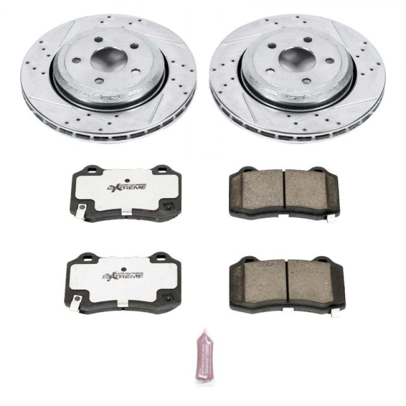 Power Stop 18-19 Dodge Durango Rear Z26 Street Warrior Brake Kit Brake Kits - Performance D&S PowerStop