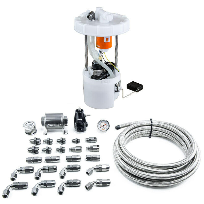 DeatschWerks 06-11 Honda Civic Si K20 DW400 Pump Module & Return Kit w/CPE Fuel Lines Fuel Pumps DeatschWerks