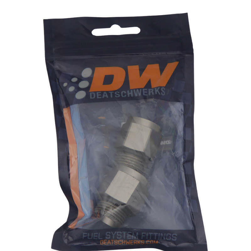 DeatschWerks DW350iL 8ORB Male to Metric Female Plumbing Kit to Replace Bosch 044 (Incl. O-Ring) Fittings DeatschWerks