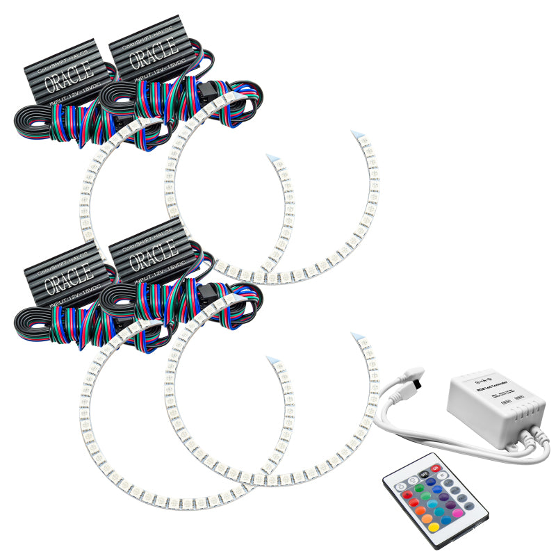 Oracle Honda Accord Coupe/Sedan 03-07 Halo Kit - ColorSHIFT w/ Simple Controller Headlights ORACLE Lighting