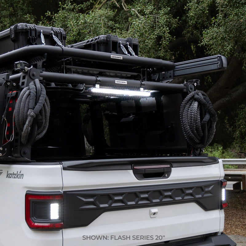 Go Rhino Xplor Flash Series Sgl Multi Function LED Light Bar (Track Mount) 30in. - Blk Light Bars & Cubes Go Rhino