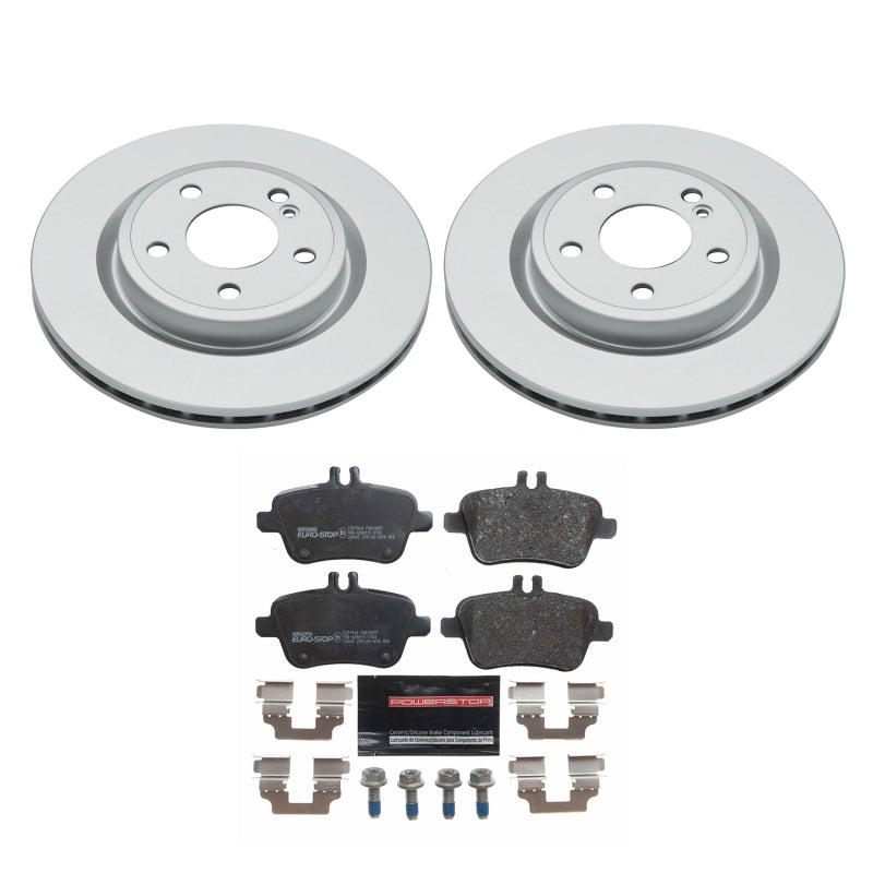 Power Stop 14-19 Mercedes-Benz CLA250 Rear Euro-Stop Brake Kit Brake Kits - OE PowerStop
