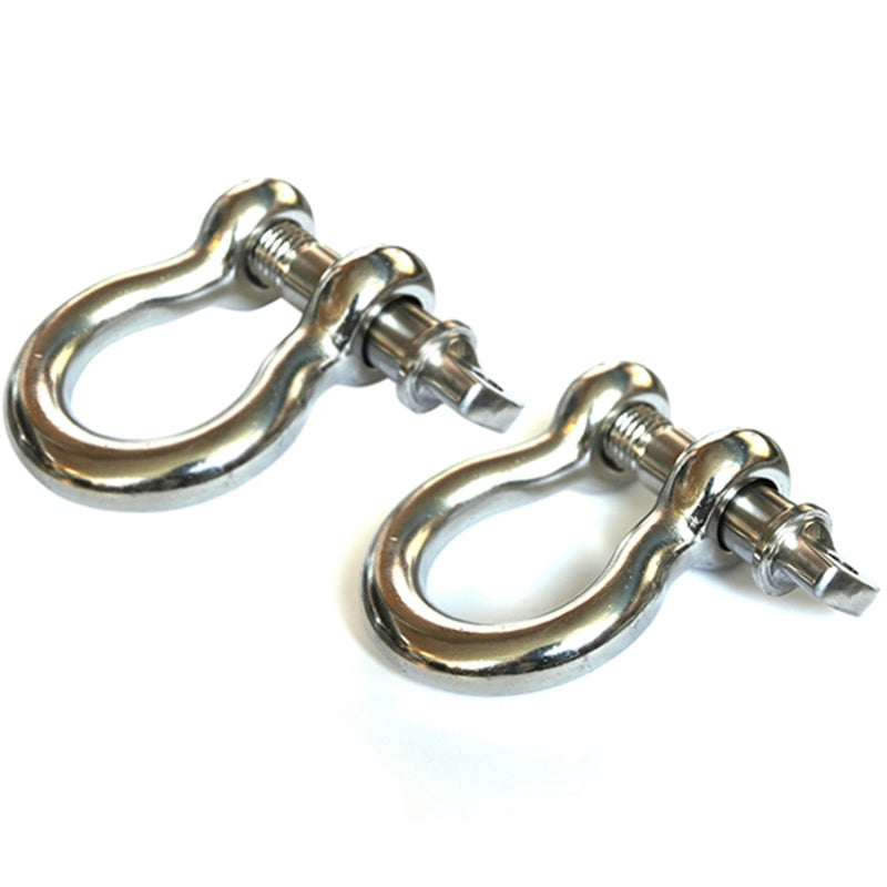 Rugged Ridge Stainless Steel 7/8in D-Shackles Shackle Kits Rugged Ridge