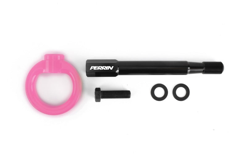 PERRIN 22-25 Toyota GR86 Tow Hook Kit (Front) - Hyper Pink Tow Hooks Perrin Performance