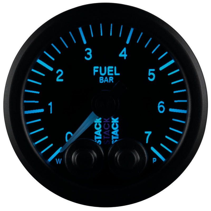 Autometer Stack 52mm 0-7 Bar M10 Male Pro-Control Fuel Pressure Gauge - Black Gauges AutoMeter