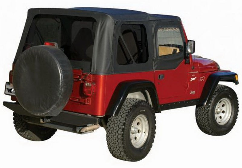 Rampage 1997-2006 Jeep Wrangler(TJ) OEM Replacement Top - Black Denim Soft Tops Rampage