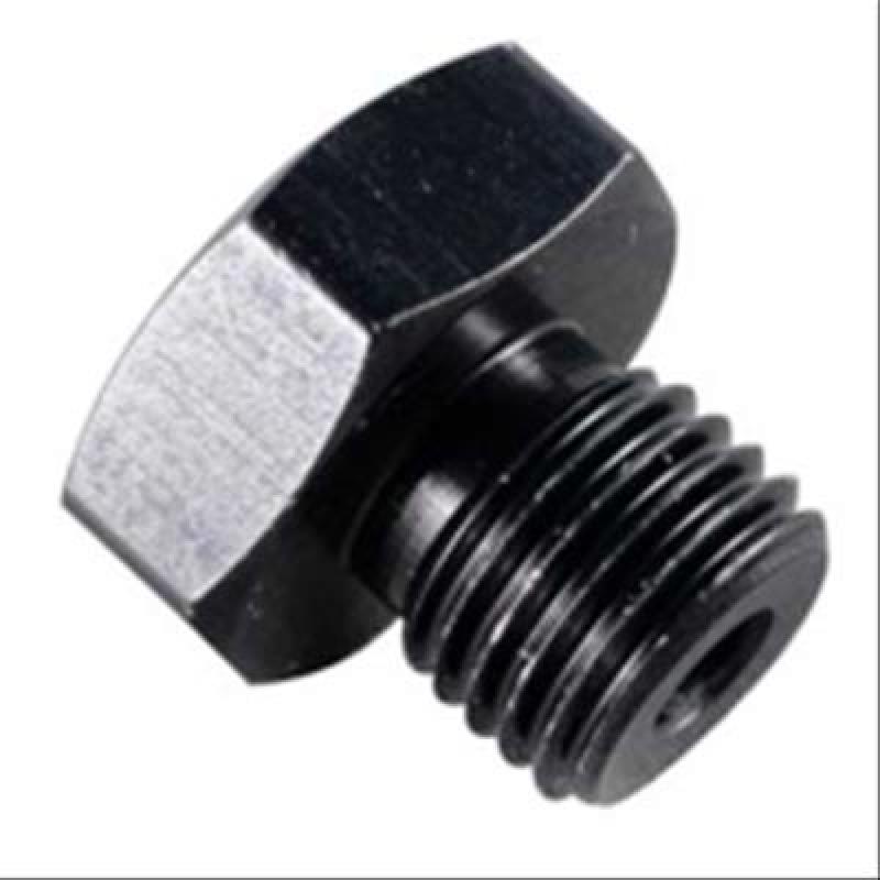 Fragola -10AN Port Plug 7/8-14 w/ 1/8 FPT Port - Black Fittings Fragola