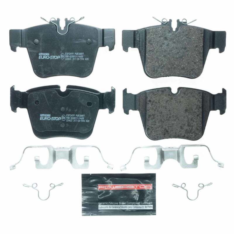 Power Stop 17-18 Mercedes-Benz GLC43 AMG Euro-Stop ECE-R90 Rear Brake Pads Brake Pads - OE PowerStop