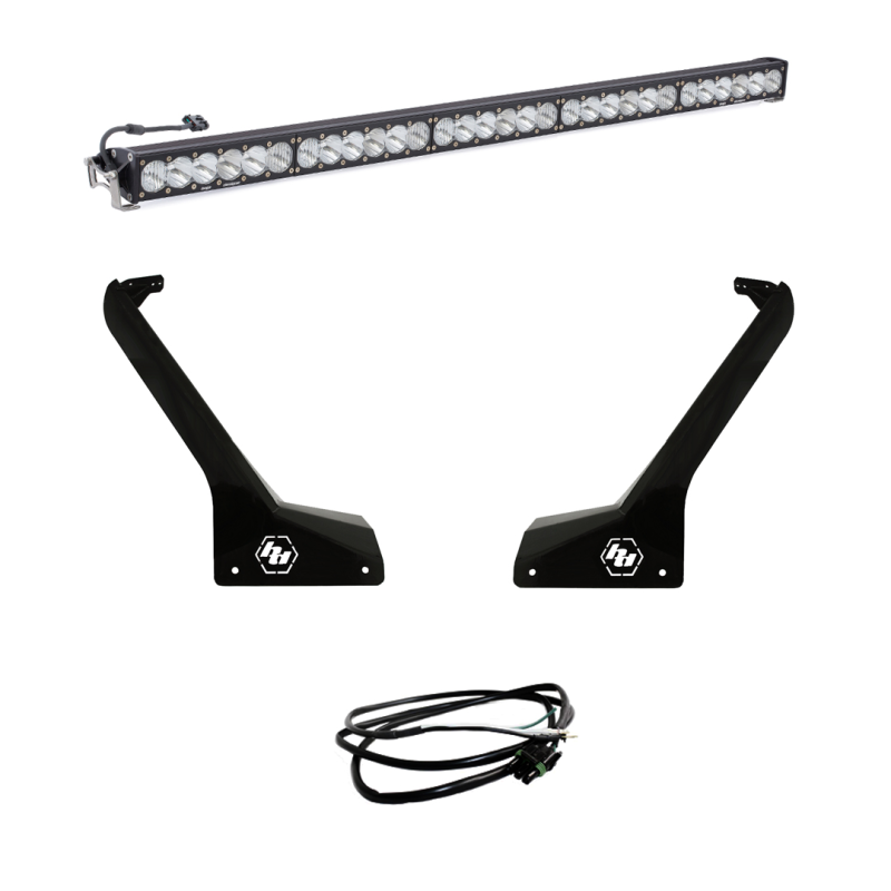Baja Designs 2018+ Jeep Wrangler JL/JT OnX6+ 50in Roof LED Light Bar Kit w/ Upfitter Light Bars & Cubes Baja Designs
