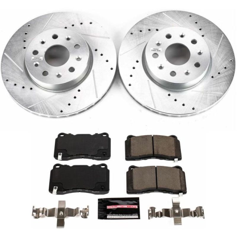 Power Stop 16-18 Cadillac CT6 Front Z23 Evolution Sport Brake Kit Brake Kits - Performance D&S PowerStop