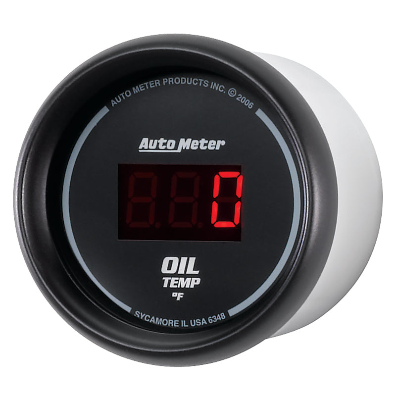 Autometer Black 0-400F Digital Oil Temp Gauge Gauges AutoMeter