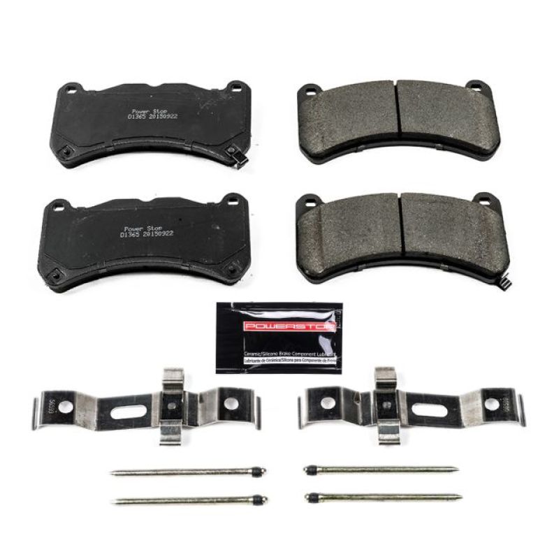 Power Stop 13-14 Ford Mustang Front Z23 Evolution Sport Brake Pads w/Hardware Brake Pads - Performance PowerStop