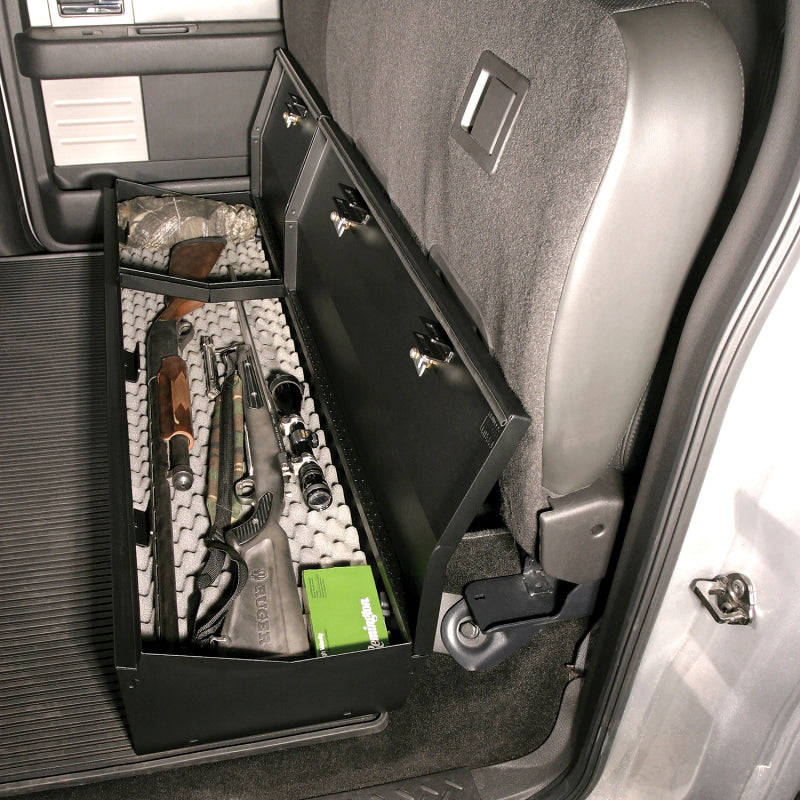 Tuffy Ford F150 Supercrew Underseat Lockbox Full Length W/ Keyed Lock Cargo Boxes & Bags Tuffy Products