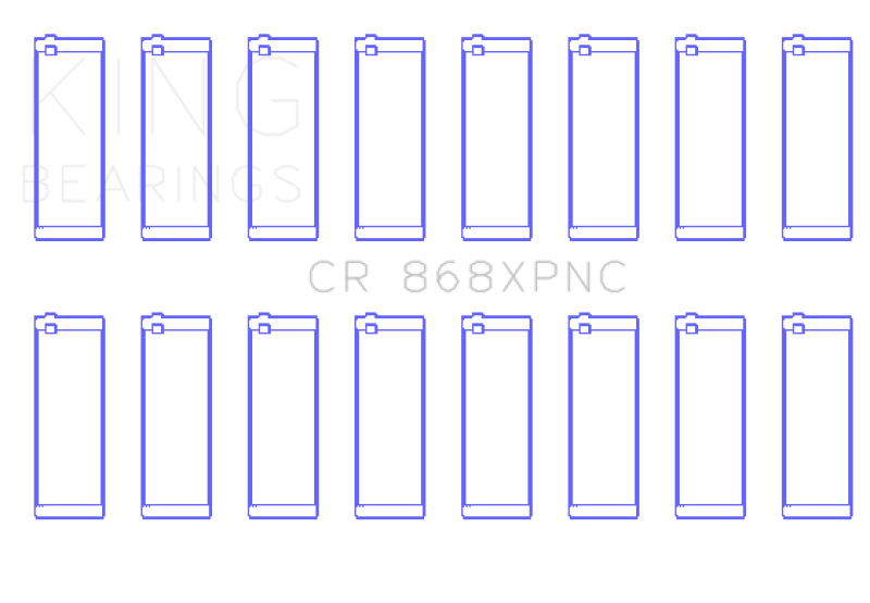 King Engine Bearings Ford V8 4.6L/5.4L SOHC Coated (Size .026) Connecting Rod Bearings (Set of 8) Bearings King Engine Bearings