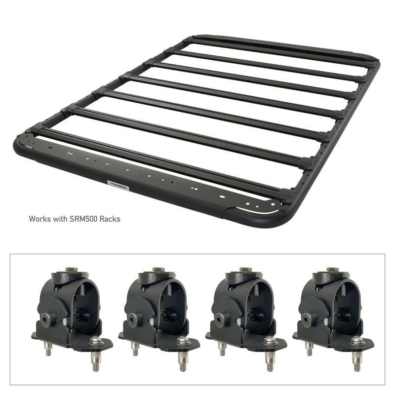 Go Rhino Adjustable Multi-Axis Mounting Kit for SRM Rack Roof Baskets Go Rhino