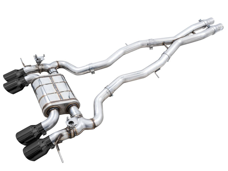 AWE Tuning SwitchPath Cat-Back Exhaust for BMW G8X M3/M4 - Diamond Black Tips Catback AWE Tuning