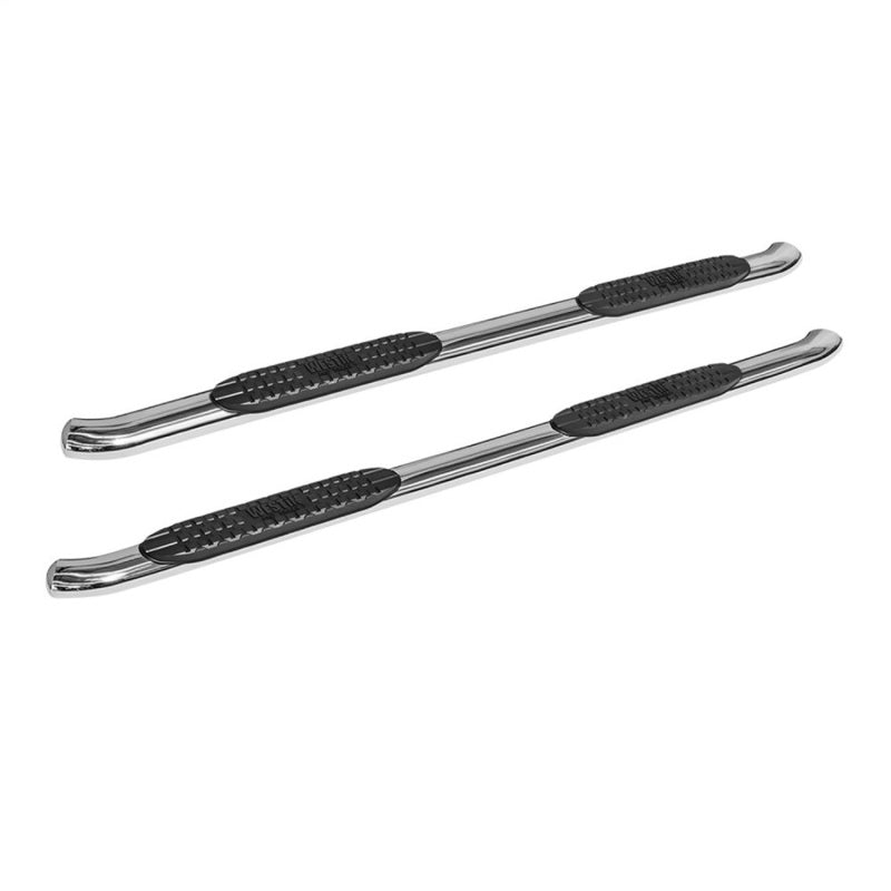 Westin 19-22 Chevy Silverado1500 Double Cab (Excl 19 LD) PRO TRAXX 4 Oval Nerf Step Bars -SS Nerf Bars Westin