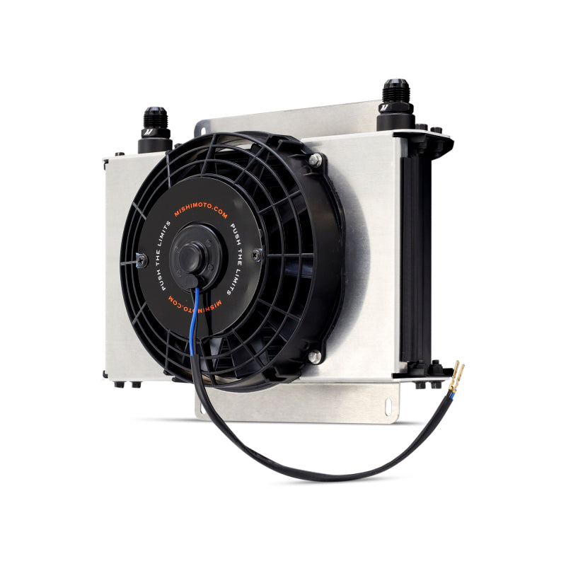 Mishimoto Universal Oil Cooler Kit 25-Row Cooler and 1x 8in Fan Oil Coolers Mishimoto